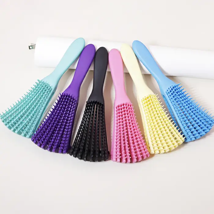 Brosse de massage du cuir chevelu, brosse à cheveux antistatique pour boucles humides, outil de coif