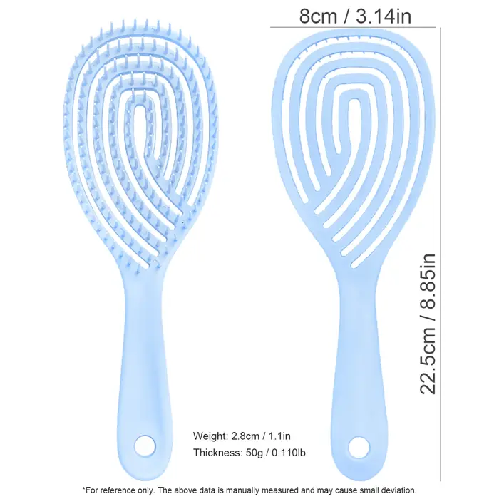 Brosse à cheveux creuse – Peigne de Massage du cuir chevelu à séchage rapide
