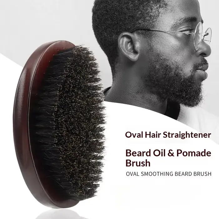 Brosse à cheveux en fourrure de sanglier pour hommes