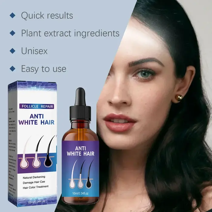 Sérum pour cheveux blancs à noirs