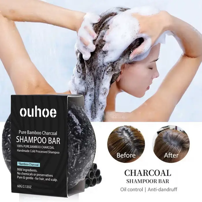Shampoing au charbon de bambou