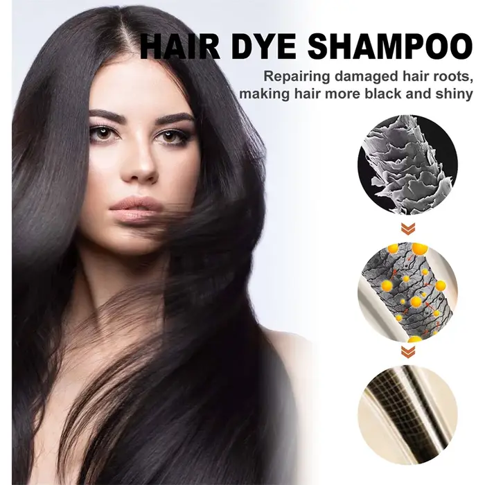 Shampooing de coloration instantanée 3 en 1