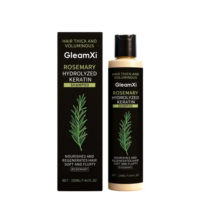 Shampoing volumisant à la kératine de romarin, 220ML, nourrissant en profondeur, soin capillaire, ré