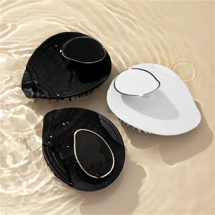 Brosse à shampoing en Silicone pour Massage du cuir chevelu, 1 pièce, essentiel pour le lavage des cheveux à la maison, pour un nettoyage en profondeur et un Massage relaxant du cuir chevelu