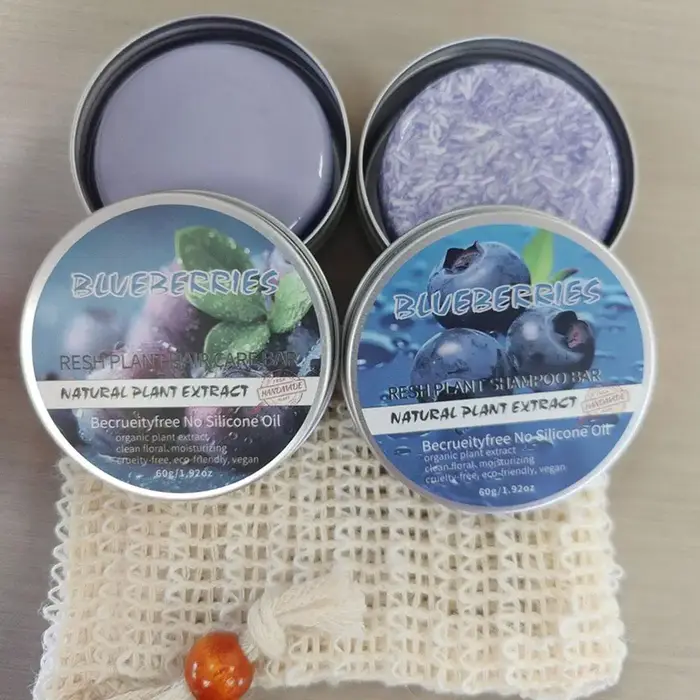 Savon Solide Capillaire Naturel à Base de Plantes Myrtille – Soin Essentiel pour Cheveux Fortifiants