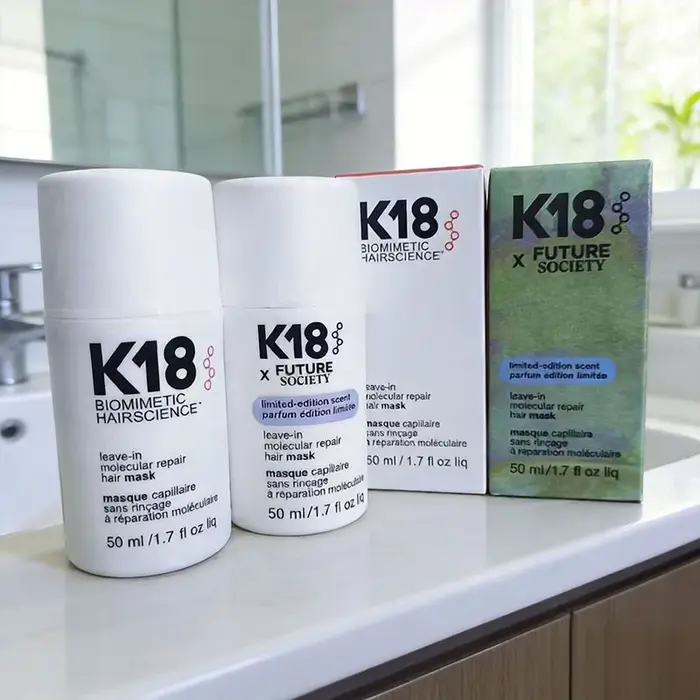 Masque capillaire réparateur moléculaire à la kératine K18 sans rinçage, traitement profond à la kér