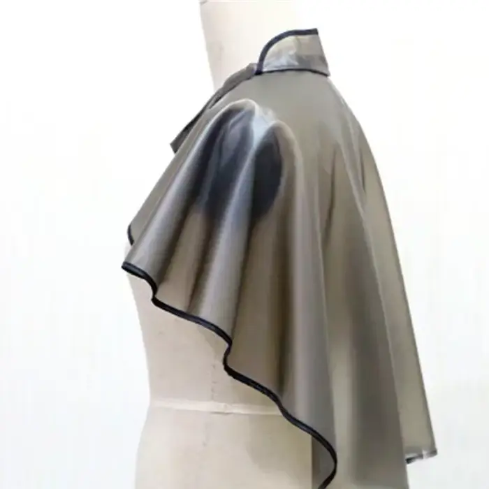 Collier de coupe de cheveux Cape de coloration imperméable tissu de barbier coiffure robe de teinture
