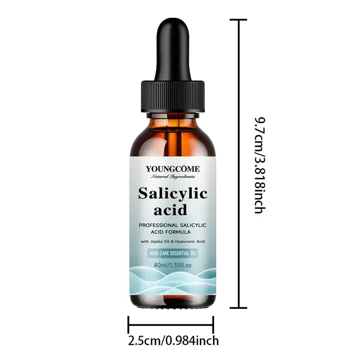 Shampoing pour cheveux à l'acide salicylique, réparation magique des dommages, crépus, doux, lisses,