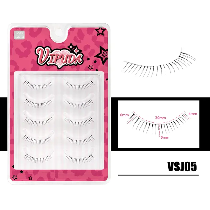 10 paires de cils inférieurs Pack sous
