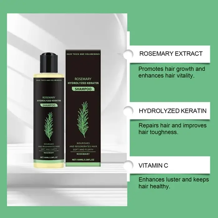 Shampooing Épaississant au Romarin : Contrôle du Sébum