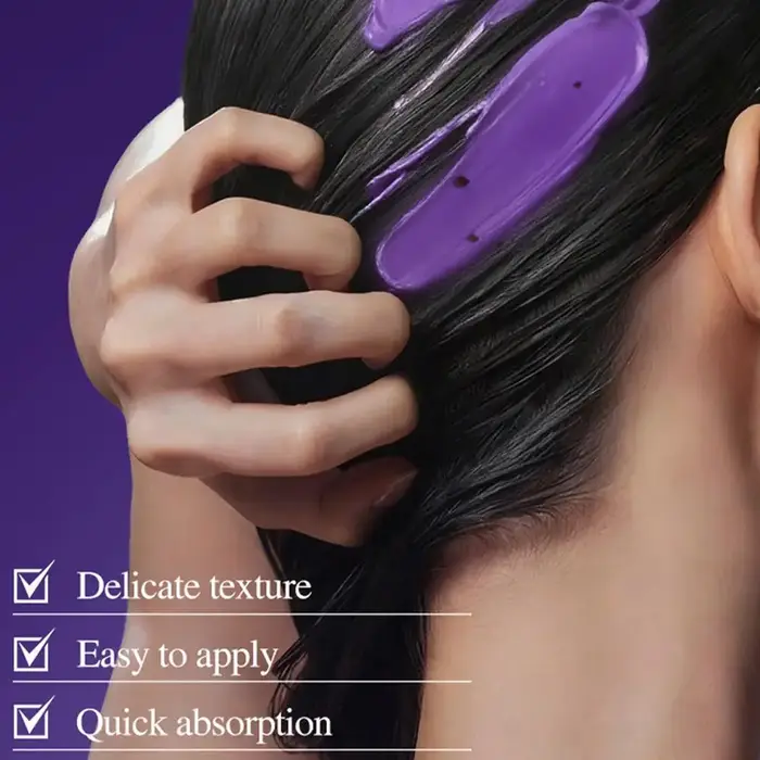 Masque capillaire à la kératine magique pour réparation rapide des cheveux abîmés et crépus