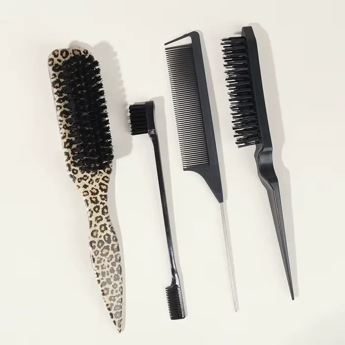 Brosse à cheveux à poils pour coiffure slick back