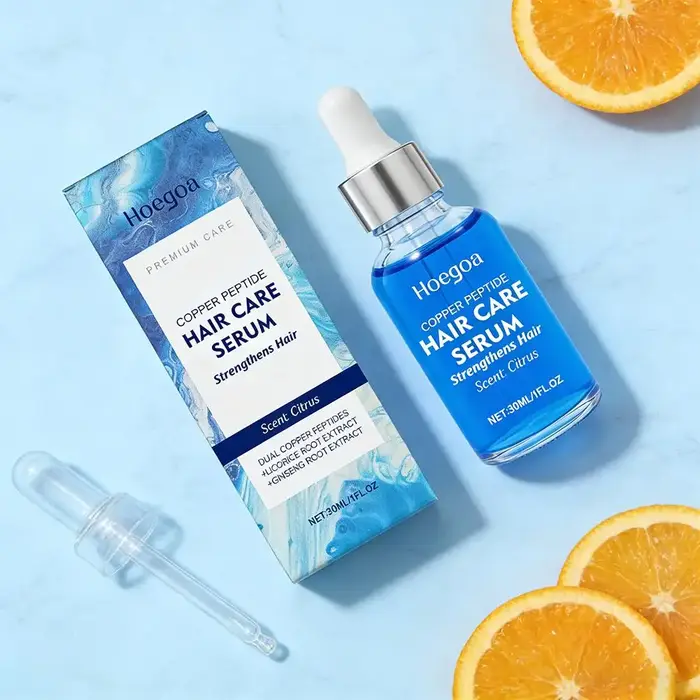 Sérum capillaire au cuivre bleu