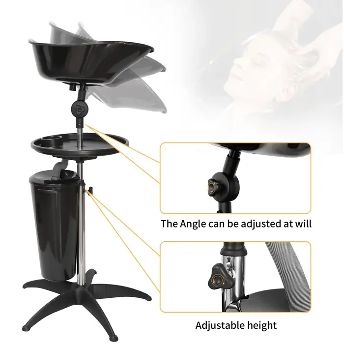 Ensemble de bols de shampoing mobiles portables