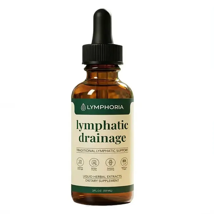 Gouttes de drainage lymphatique bio à base d'extraits végétaux liquides favorisant la circulation ly