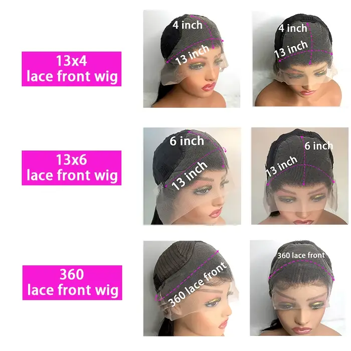 40 pouces vague de corps 13x6 HD dentelle frontale perruques perruque de cheveux humains 13x4 360 Hd