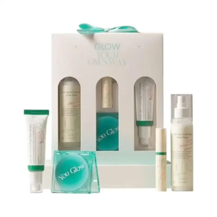 Ensemble de soins du visage en 4 pièces - Essence réparatrice apaisante hydratante en profondeur, fo