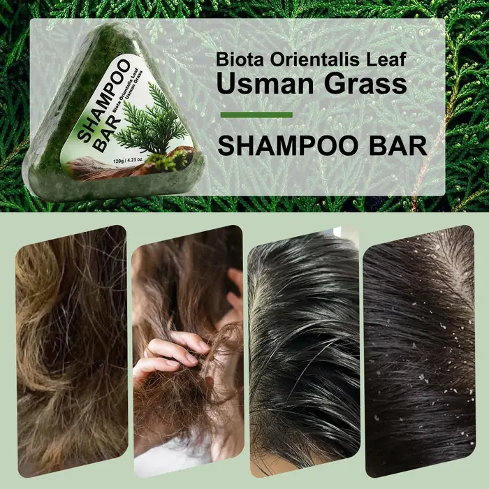Usman Herbe Shampoo Bar pour la croissance des cheveux