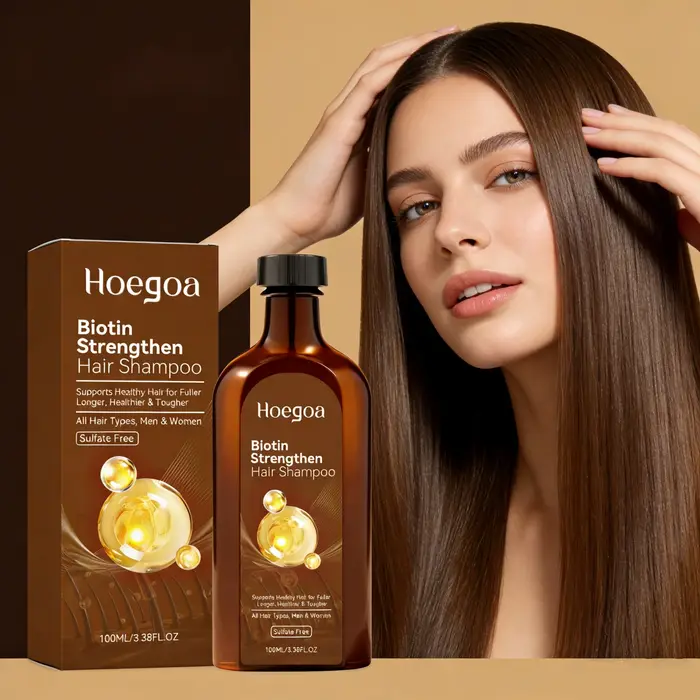 Shampoo à la biotine pour renforcer la croissance des cheveux