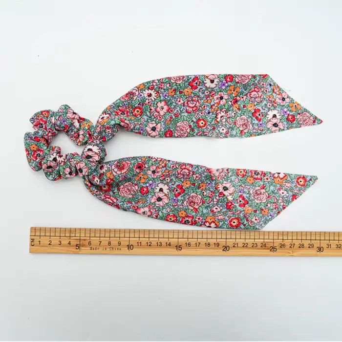 Chouchous à pois longs pour femmes, corde à cheveux coréenne, écharpe queue de cheval, bandeau élast