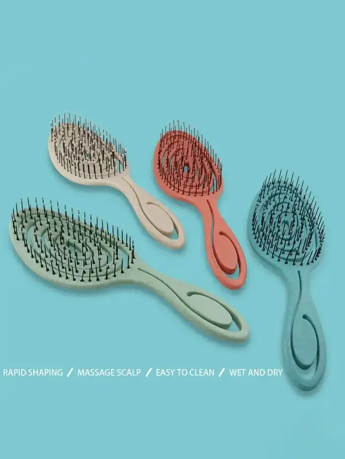 Peigne de Massage des cheveux, brosse à cheveux en Nylon, brosse à cheveux bouclée démêlante pour Sa