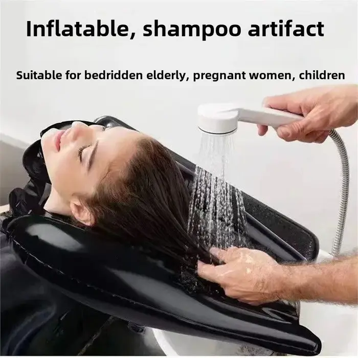 Oreiller gonflable de shampoing pour adultes et enfants