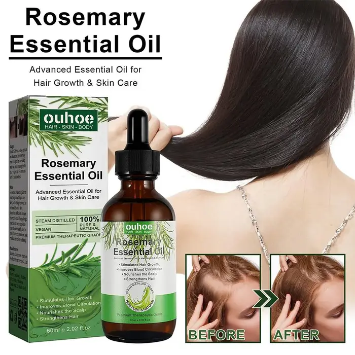 Huile essentielle de romarin huiles de soin capillaires pures naturelles 30ml/60ml