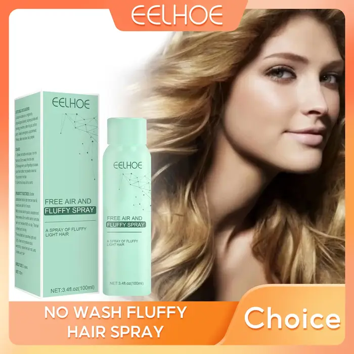 EELHOE Shampooing sans lavage sans air et spray moelleux Spray rafraîchissant pour cheveux Contrôle 
