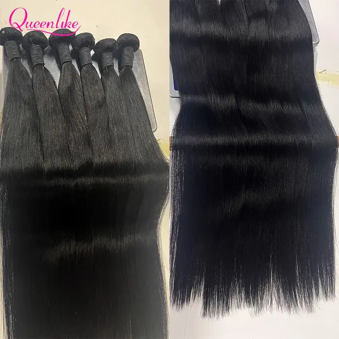 Queenlike 30 pouces paquets de cheveux humains brésilien cheveux bruts armure 1/3/4 paquets de cheve