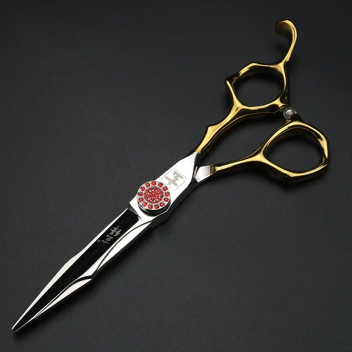 XUANFENG ciseaux à cheveux de processus CNC de 6 pouces, vis rubis, ciseaux de coupe de coiffeur et