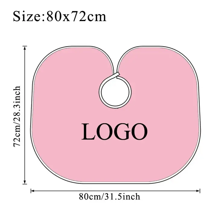 Cape de cheveux avec logo personnalisé pour garder
