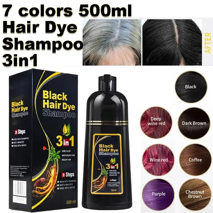 Shampoing de teinture rapide 3 en 1