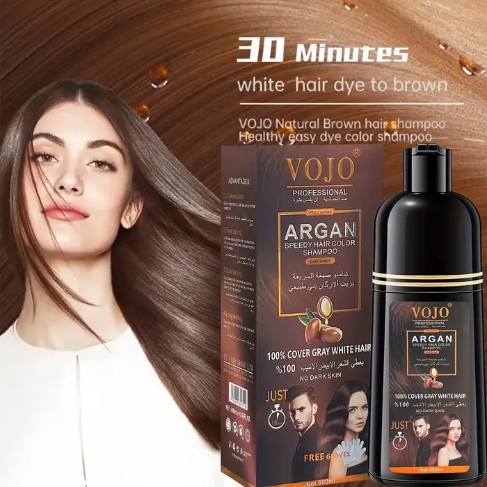 Shampoo colorant capillaire naturel - 3 en 1