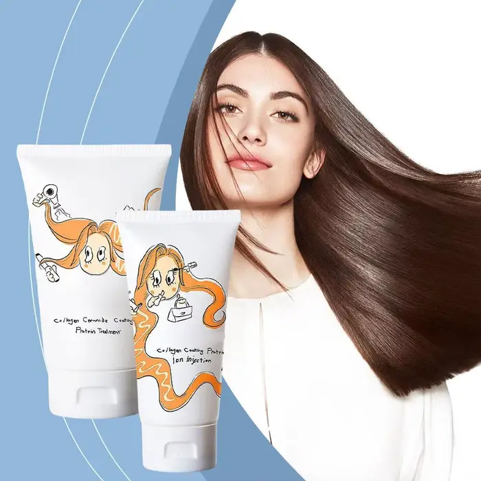 Revêtement de collagène revitalisant pour cheveux