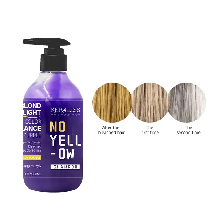 Shampoing à verrouillage de couleur, masque blanchissant pour cheveux blonds, jaune, élimine le lin,