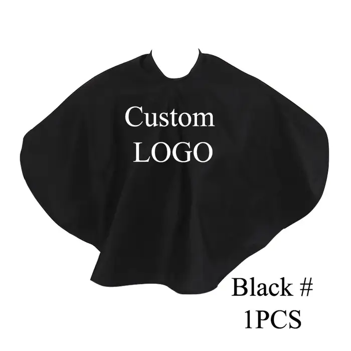 Cape de cheveux avec logo personnalisé pour garder les cheveux hors des vêtements, cape de maquillag