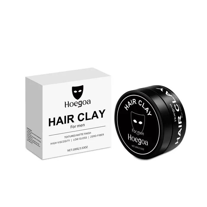 Argile pour cheveux pour hommes, finition mate, forte tenue, boue coiffante, aspect naturel, cheveux