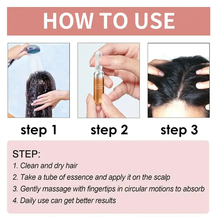 Ampoules de soin pour cheveux de qualité supérieure