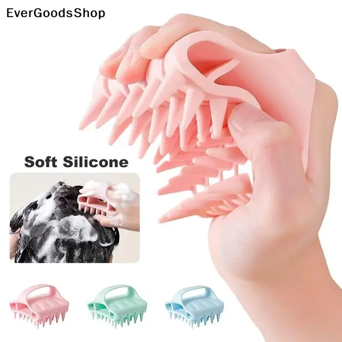 ✦ Brosse de massage en silicone pour le cuir chevelu