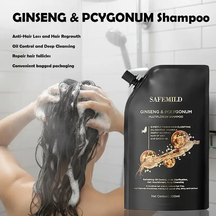 Shampoo au ginseng et au polygonum multiflorum