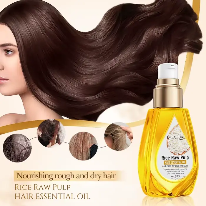 Huile Essentielle pour Cheveux à la Pulpe de Riz 70ml