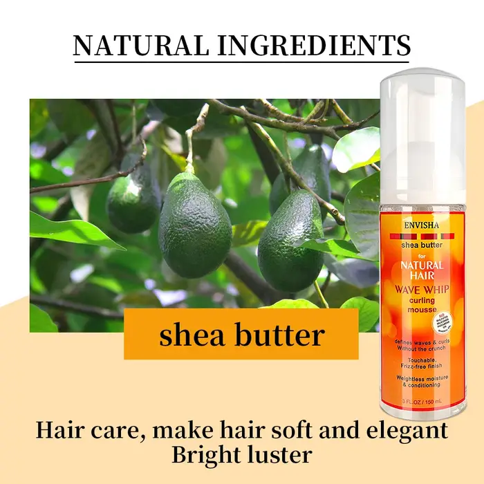 Mousse Coiffante Hydratante et Relaxante ENVISHA pour Cheveux Bouclés