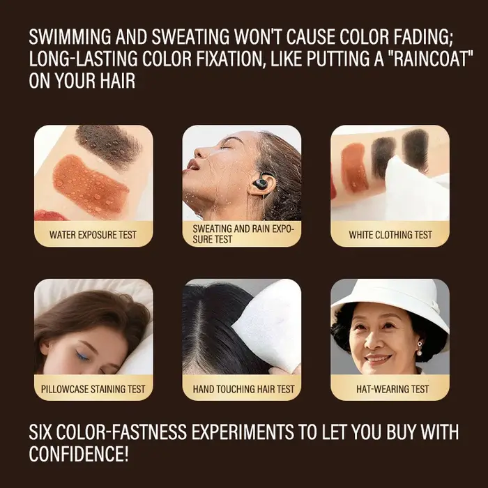 Brosse de coloration temporaire pour cheveux