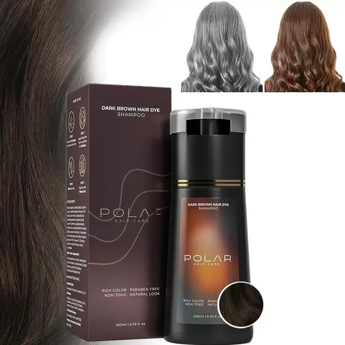 Shampoing de coloration de teinture capillaire 3 en 1