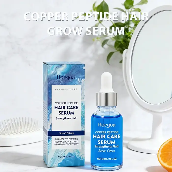 Sérum capillaire au cuivre bleu
