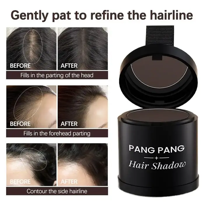 Poudre de contour pour la ligne des cheveux 2 en 1 longue tenue