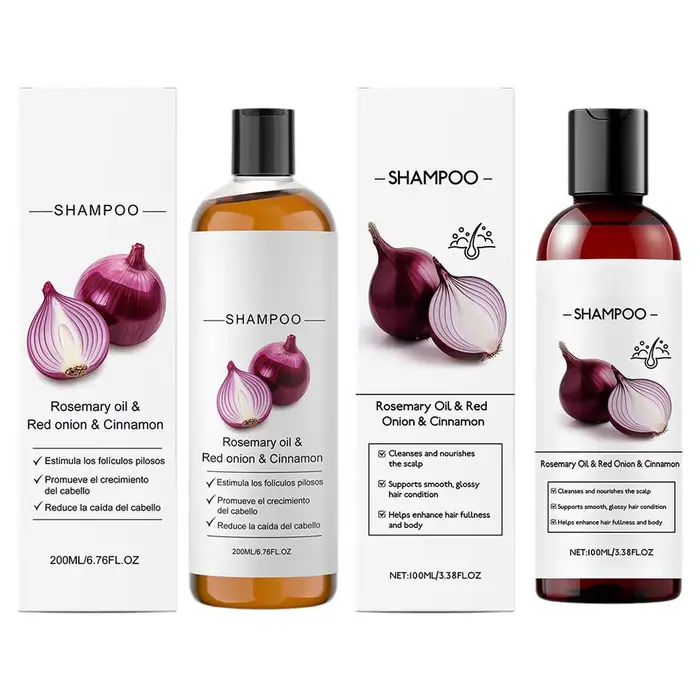 Shampooing Fortifiant à l'Oignon Rouge Contre la Chute des Cheveux