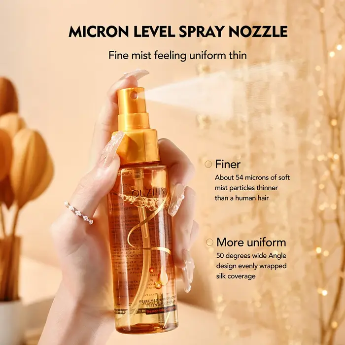 Spray d'huile essentielle parfumée pour les soins capillaires