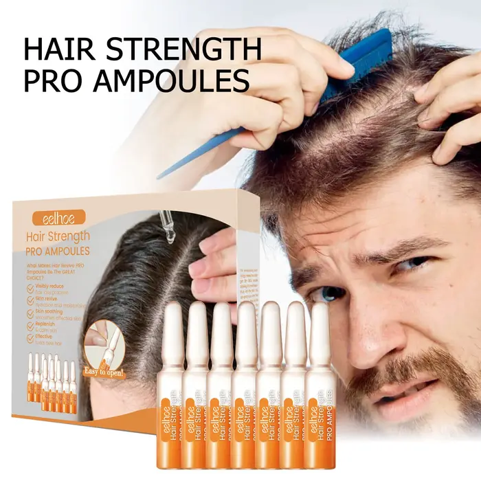 Ampoule capillaire réparatrice puissante pour renforcer les racines des cheveux, soin capillaire, li