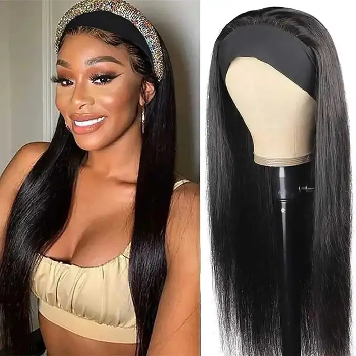 30 40 pouces bandeau perruque cheveux humains vague de corps